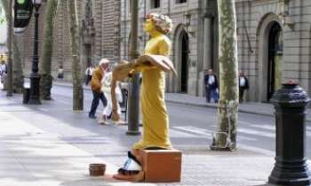 Puzzle 1761 - La Rambla - Statue Vivante