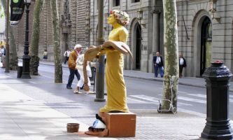 Puzzle La Rambla - Statue Vivante