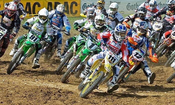 Puzzle course de motocross