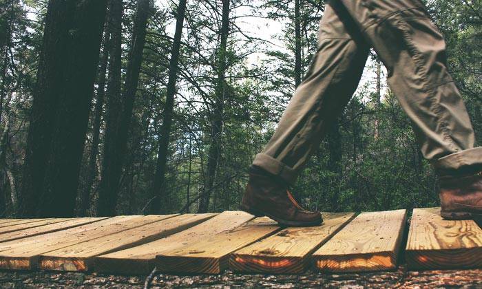 Puzzle passerelle en bois