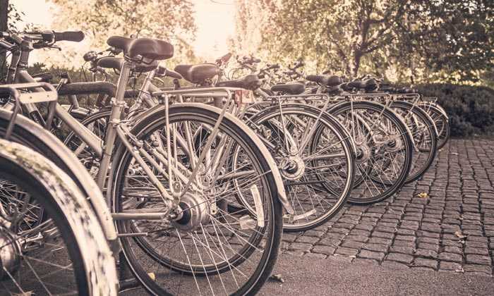 Puzzle Rangée de vélos