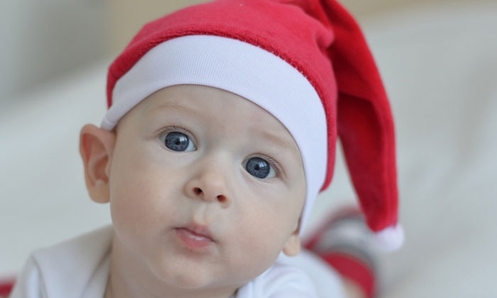 Puzzle Bébé avec bonnet Noël