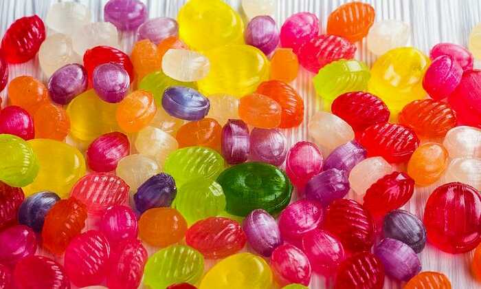 Puzzle bonbons multicolores