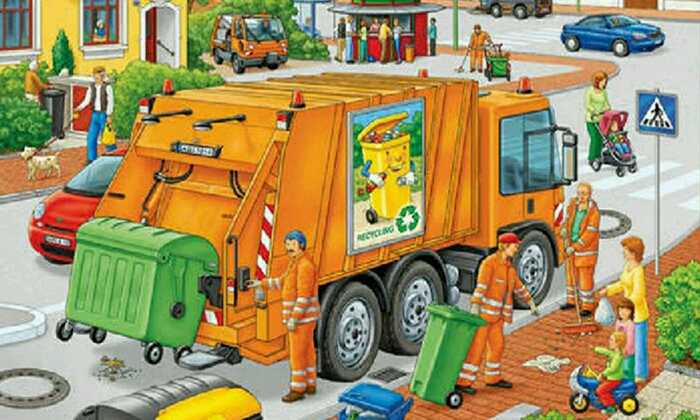 Puzzle Camion poubelles