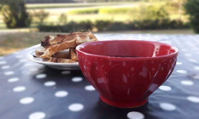 Puzzle Ptit dej en terrasse