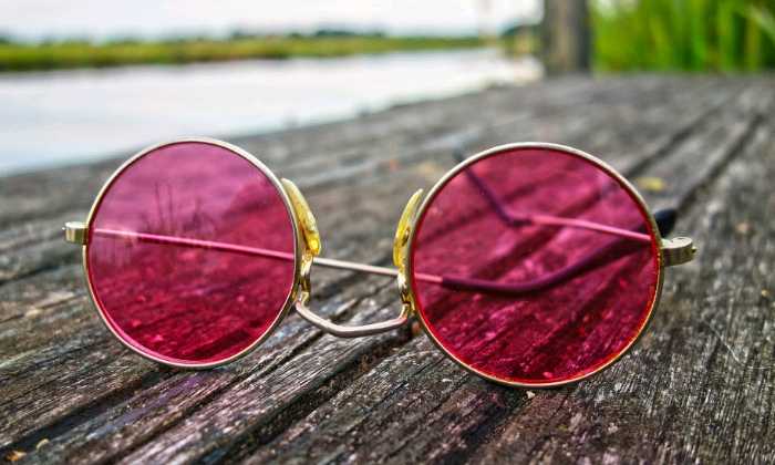 Puzzle Lunettes roses
