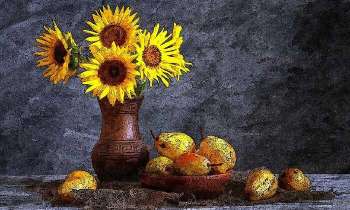 Puzzle 5191 - Tournesol en peinture
