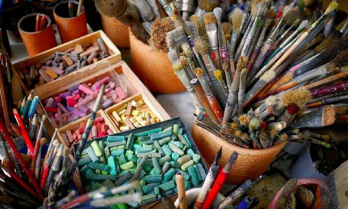 Puzzle Pinceaux et craies