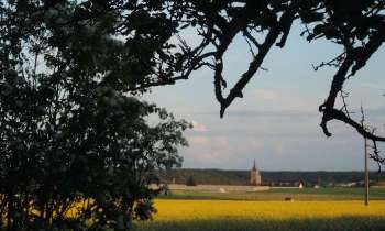 12942 | campagne au printemps - village vu d'un hameau au printemps, en seine et marne