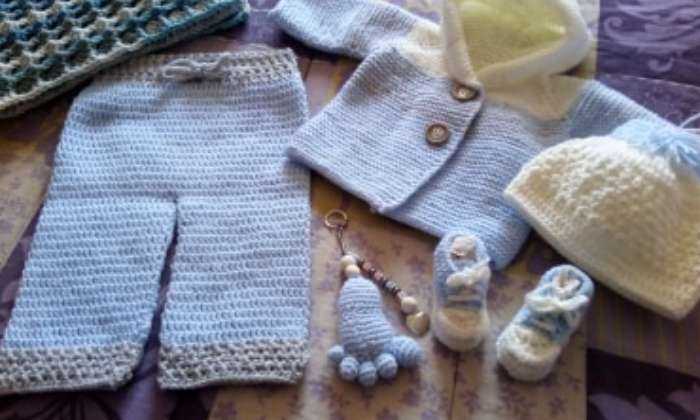 Puzzle layette bleue