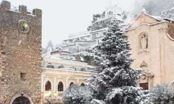 Puzzle 5447 - La neige tombe sur Taormina