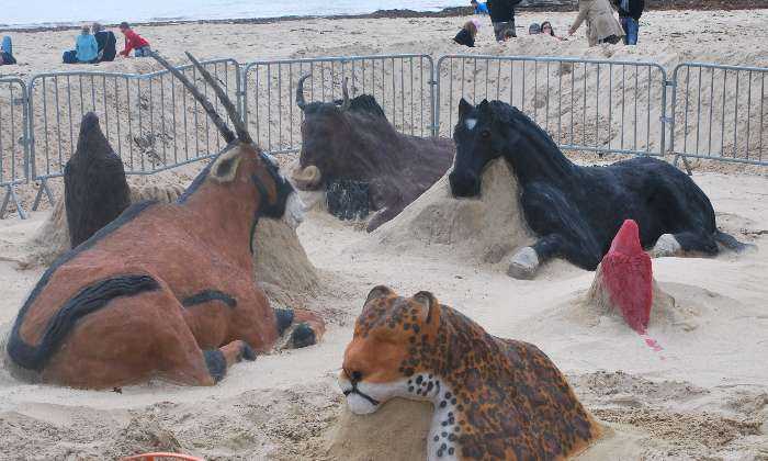 Puzzle sculpture de sable