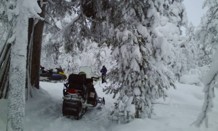 Puzzle moto neige en Laponie