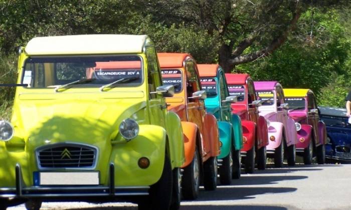 Puzzle 2cv multicolores