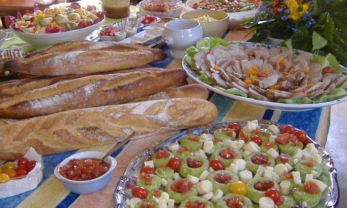 Puzzle buffet campagnard