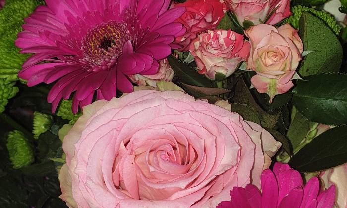 Puzzle bouquet st valentin