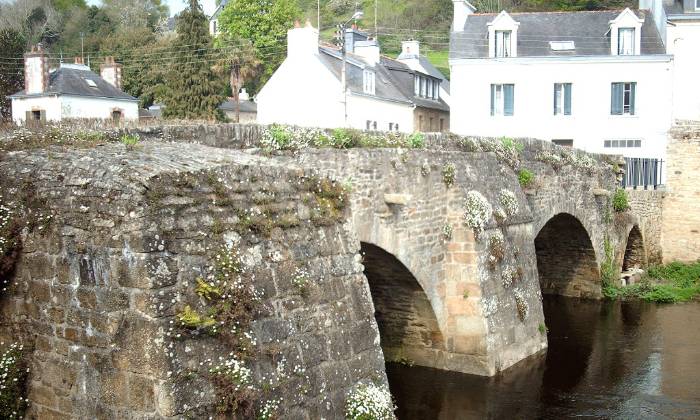 Puzzle pont fleuri