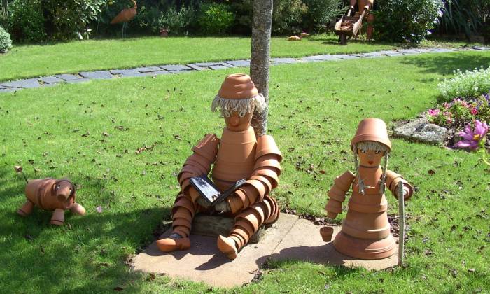 Puzzle personnages de jardin