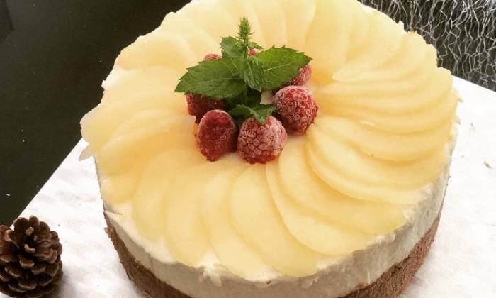 Puzzle gateau poires et framboises