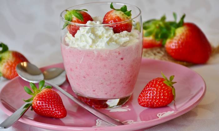 Puzzle dessert à la fraise