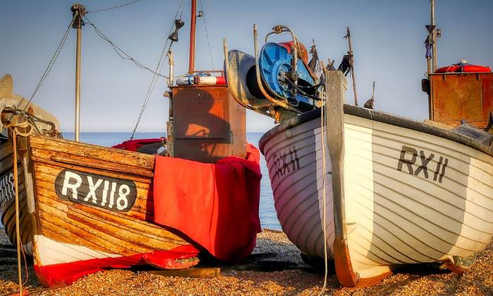 Puzzle bateaux de pêche échoués