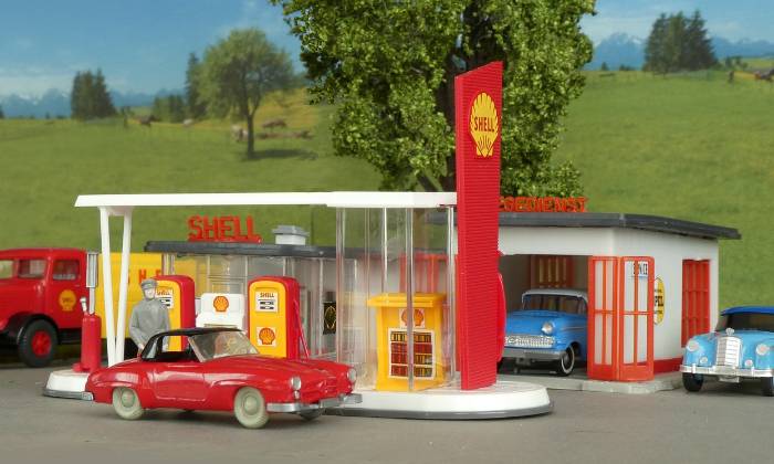 Puzzle Diorama la station service