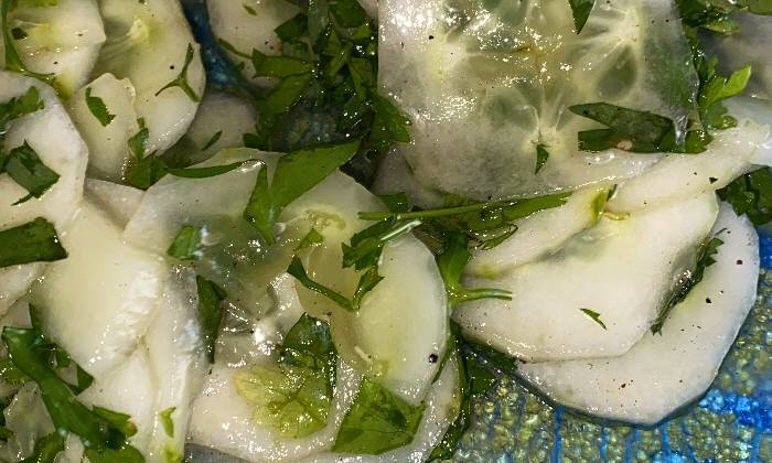 Puzzle Salade de concombre du jardin