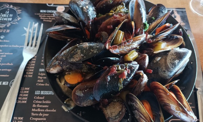 Puzzle assiette de moules