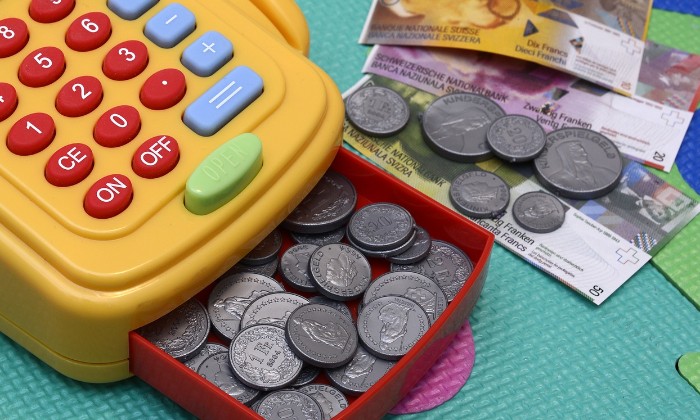 Puzzle jouet caisse enregistreuse