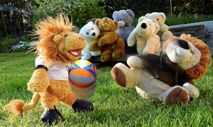 Puzzle peluches footballeuses