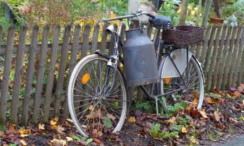 Puzzle 8674 - Bicyclette et bidon de lait