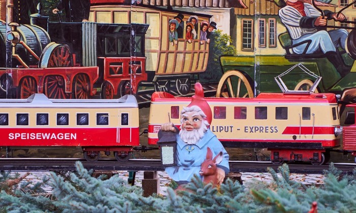 Puzzle Train de Noël vintage