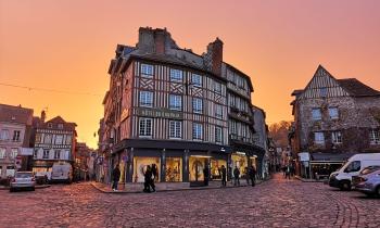 Puzzle 14655 - Coucher de soleil sur Honfleur