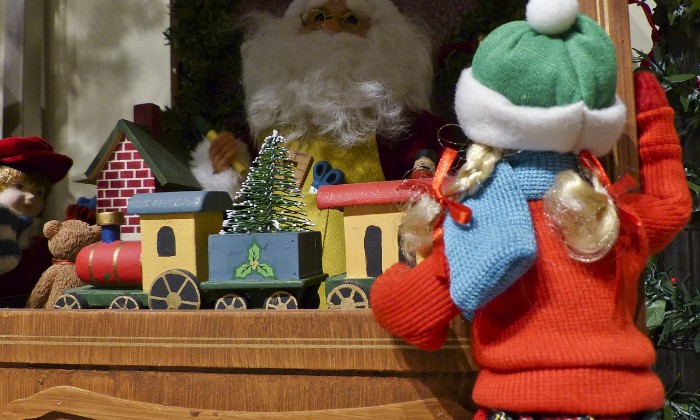Puzzle Noël jouets rétros