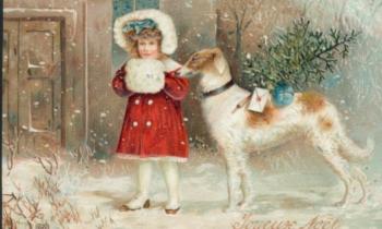 Puzzle 8874 - Noël carte de vœux ancienne