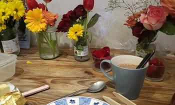 Puzzle 9977 - petit déj fleuri