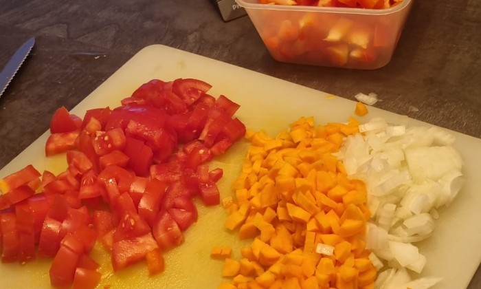 Puzzle Préparation poulet basquaise