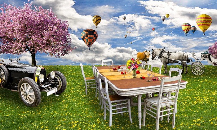 Puzzle photomontage " le printemps"