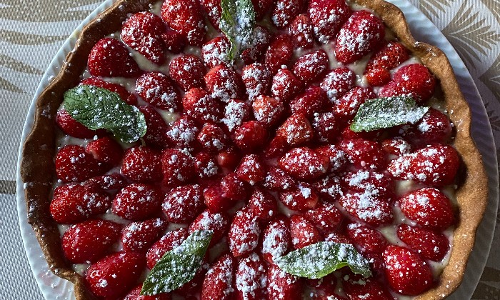 Puzzle Tarte au  fraises du jardin