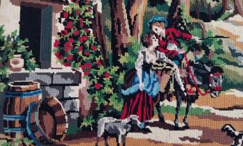 11423 | Départ aux champs - Canevas d'une scène domestique