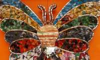 Puzzle Papillon multicolore