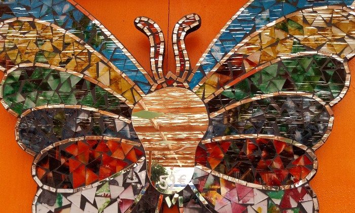 Puzzle Papillon multicolore