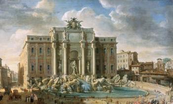 Puzzle 12276 - La fontaine de Trevi au XVIIIe