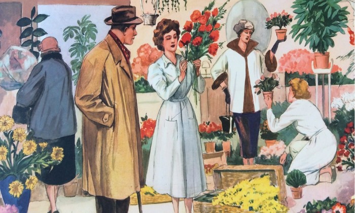 Puzzle Affiche scolaire  La Fleuriste