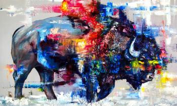 Puzzle 13149 - un vieux bison artistique