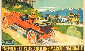 Puzzle 14019 - Affiche ancienne  automobiles