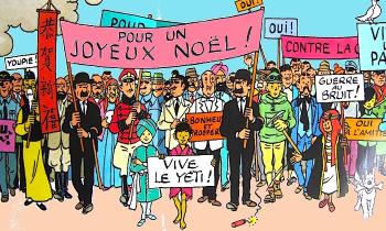 Puzzle 14527 - Tintin Carte de Noël