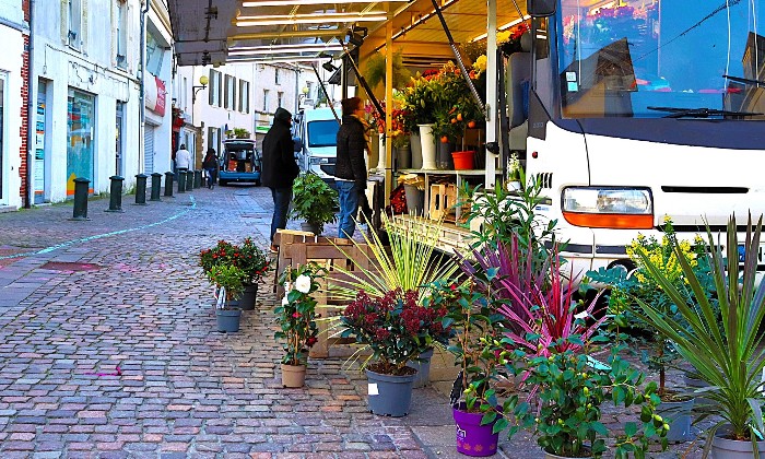 Puzzle petit marché de fleurs - Paysages & Fleurs - Absolu Puzzle