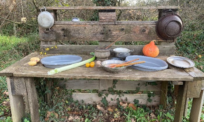 Puzzle Passez-moi les crudités dans la catégorie Paysages & Fleurs Dinette en plein air