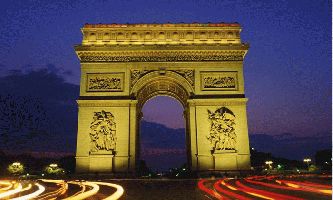 puzzle Arc de Triomphe, L arc de Triomphe de la ville de Paris, pris de nuit.
